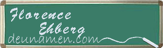 Florence Ehberg Visitenkarte